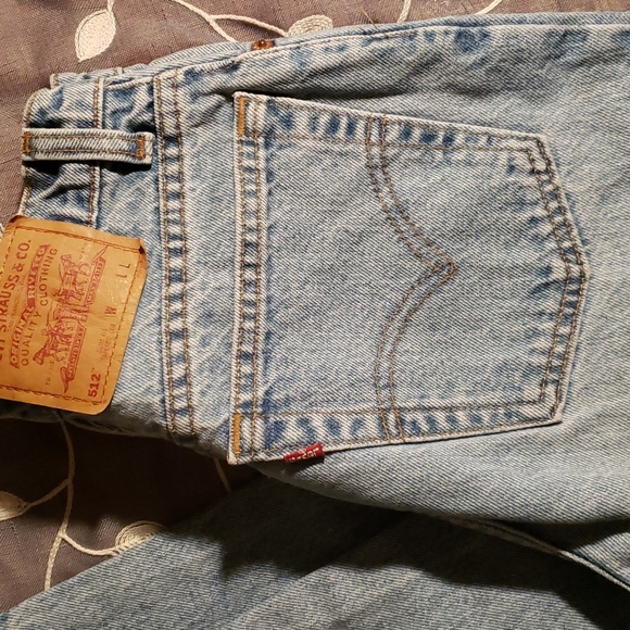 Vtg 90s y2k tapered levis 512 high waist mom jeans - Picture 2 of 10